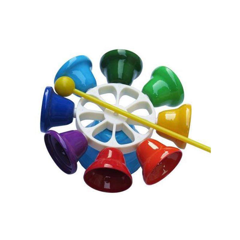 新款直销打击乐器彩色八音课铃儿童手按八音碰钟幼儿园八音旋律摇