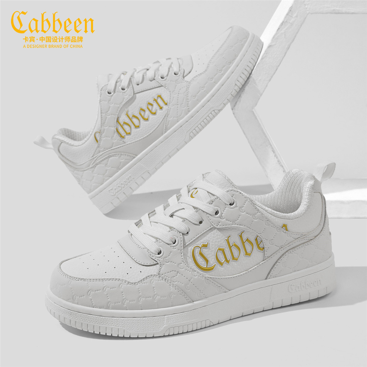 卡宾男鞋2025新款秋季厚底增高休闲鞋舒适设计款小众潮牌小白鞋