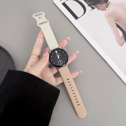适用小米watchs4硅胶撞色表带