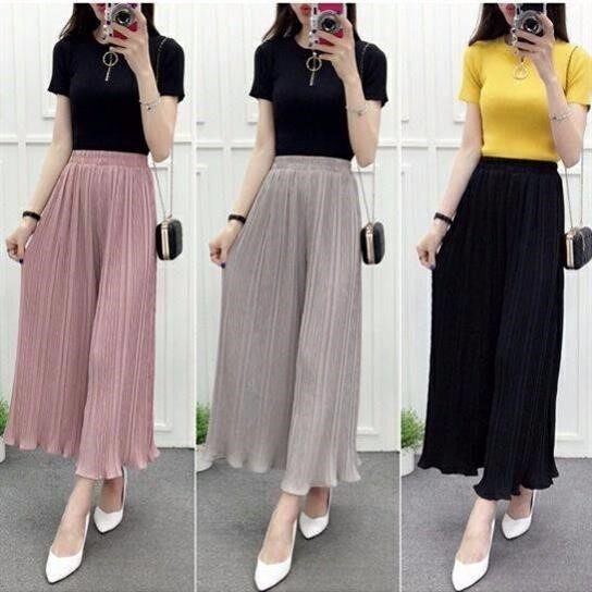 Easy Bouffancy Chiffon Wide leg pants summer Ninth pants 2019 new pattern Paige Maxi dress trousersin the Women's clothing/Boutique , Pants , Casual pants  category - from Buy2taobao.com to provide professional Taobao agent buy service