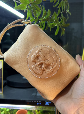 Behfxy帛雲 手工皮具mbox植鞣牛皮复古手提包随身户外文玩收纳包