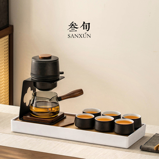 叁旬行云自动懒人泡茶神器家用高档轻奢功夫茶具套装年轻人喝茶杯