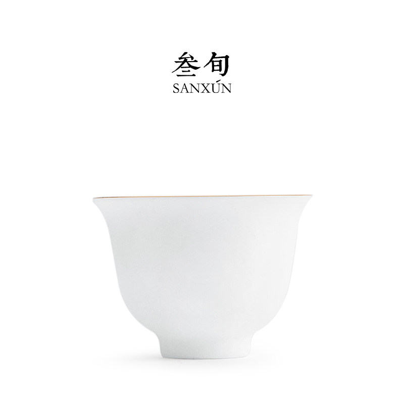叁旬羊脂玉茶杯茶具瓷图片