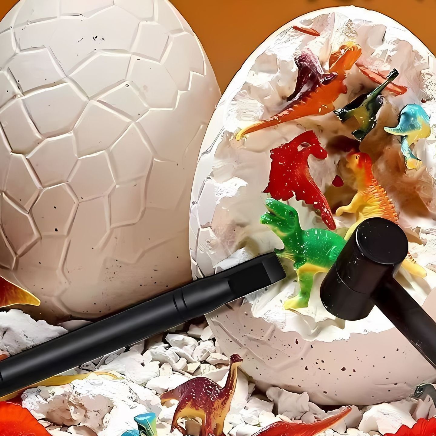 考古恐龙挖掘恐龙蛋男孩挖宝藏敲砸化石石膏儿童diy益智玩具,玩具/童车/益智/积木/模型,矿石探索/矿石生成玩具,淘宝优惠券,粉丝福利购,淘宝优惠卷