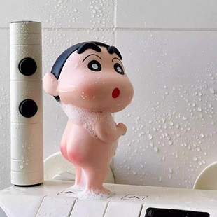 饰摆件 可爱蜡笔小新洗澡搭子浴室摆件卡通高颜值家居玄关桌面装