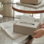 LeiQuHome 编织设计感纸巾盒家用客厅茶几餐桌轻奢高级创意卫生纸