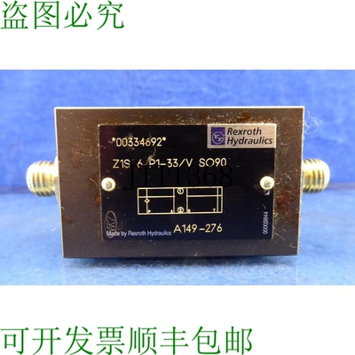 原装供应Rexroth Z1s 6 P1-33/v，压力表So90，00334692，液压单