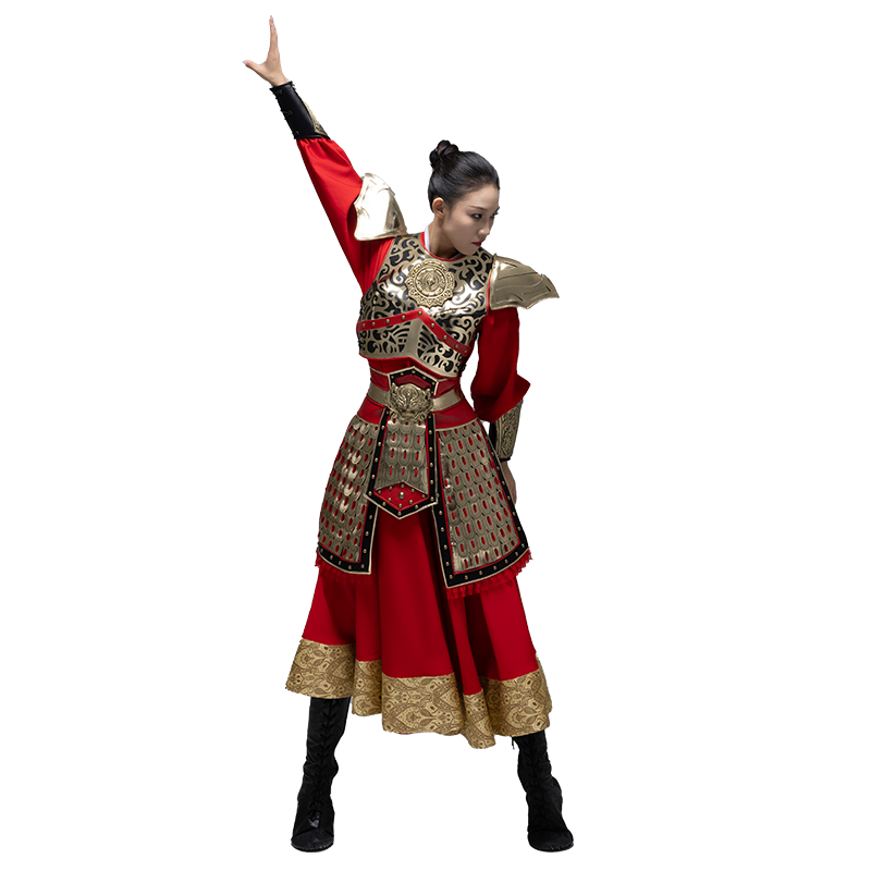 花木蘭同款定制影視古裝成人鎧甲將軍士兵服裝春秋女士盔甲演出服