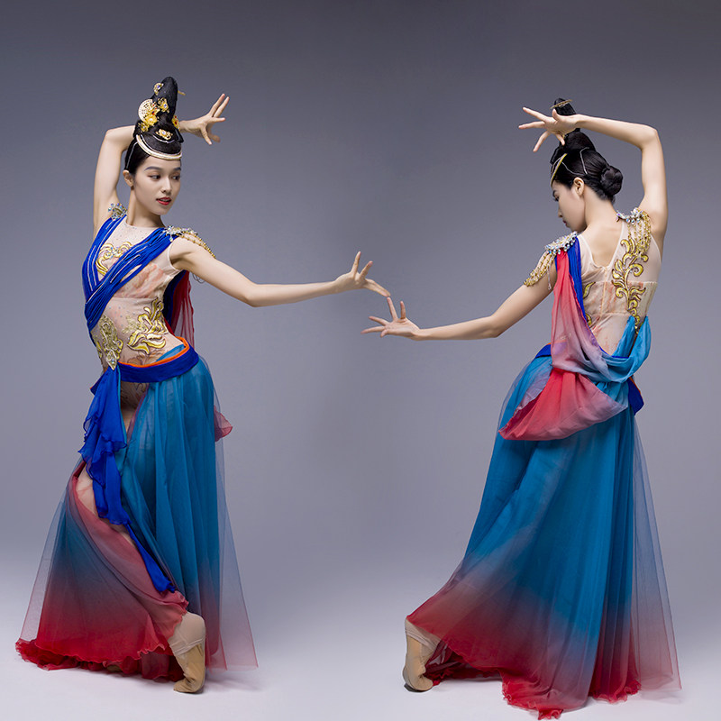 2022敦煌舞服古典舞飞天演出服幻世梦长安琵琶行同款仕女舞蹈服装