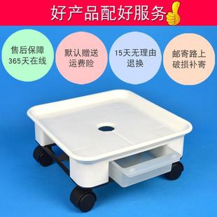.正方形花盆托盘带轮塑料超大可移动底座方托滚轮滑轮仿水泥垫底