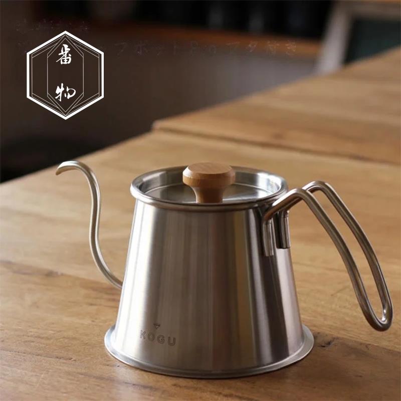 日本进口下村KOGU专业不锈钢手冲咖啡壶温度计细长嘴壶V60过滤杯