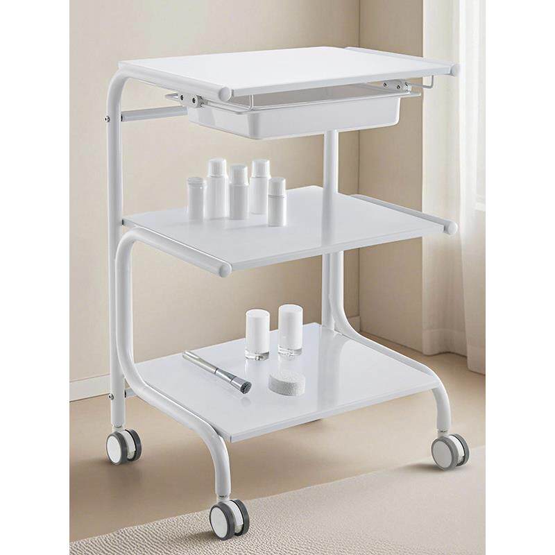 美容推车美容院小推车医美仪器多功能美甲纹绣移动置物架全钢工具