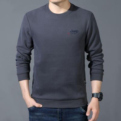 JEEP吉普官方中年款男装正品新品圆领卫衣男上衣宽松休闲大码长袖