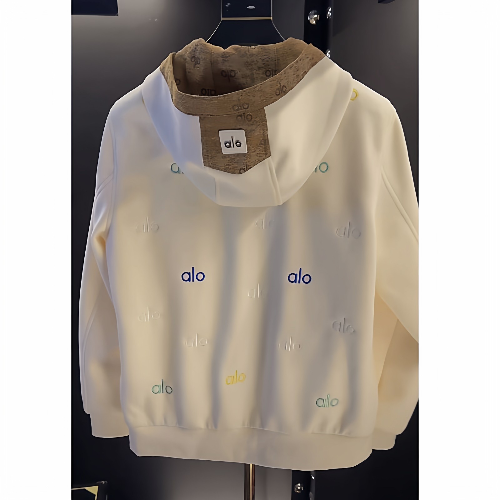 2026新款加绒上衣男装alo男士休闲冬高级感百搭男款小众宽松外套