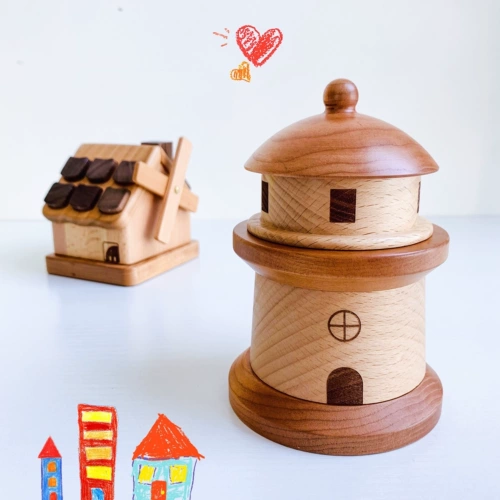 «Маяк имеет букет света» лиственное хранение, ребенок бросает зубы и собирает шнур плода, чтобы спасти памятную коробку смены зуба