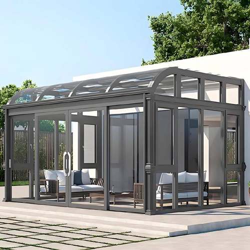 厂家直销别墅铝合金阳光房露天花园隔热隔音遮阳房露台玻璃房凉亭