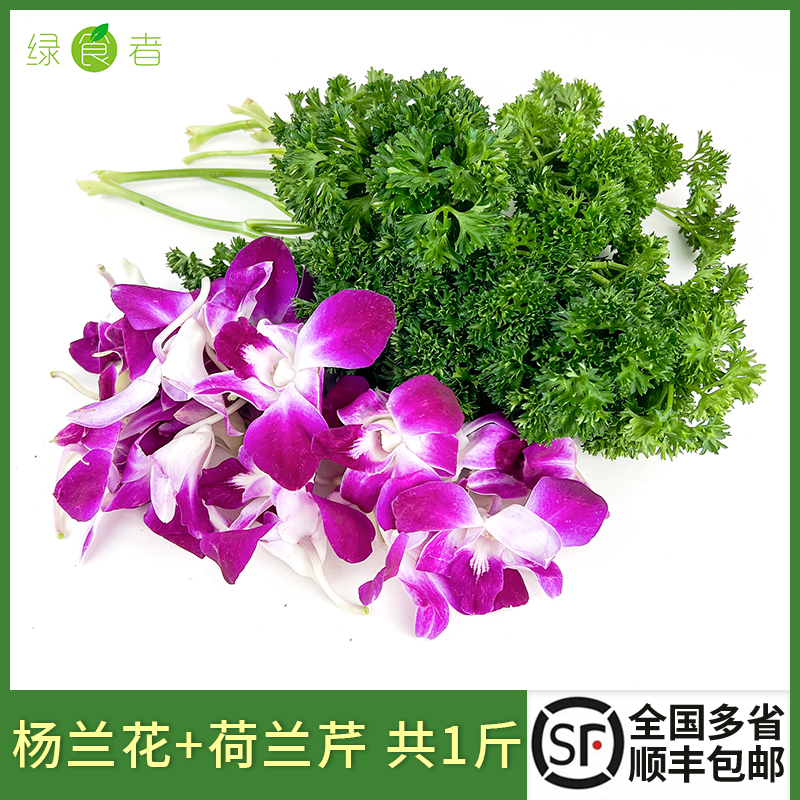 新鲜杨兰花250g 荷兰芹250g 法香洋兰花组合酒店火锅摆盘装饰材料 水产肉类/新鲜蔬果/熟食 其它 原图主图