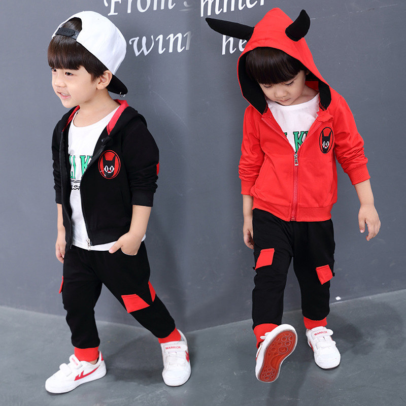 小孩衣服1一3周岁宝宝秋装男童外套装2岁半0帅气男孩春秋两件套潮