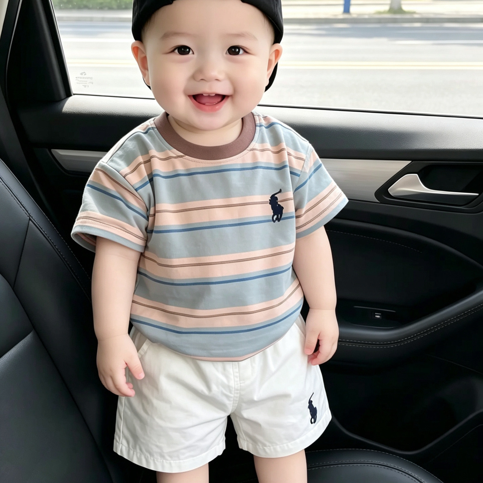2026新款帅气小男童夏季两件套图片