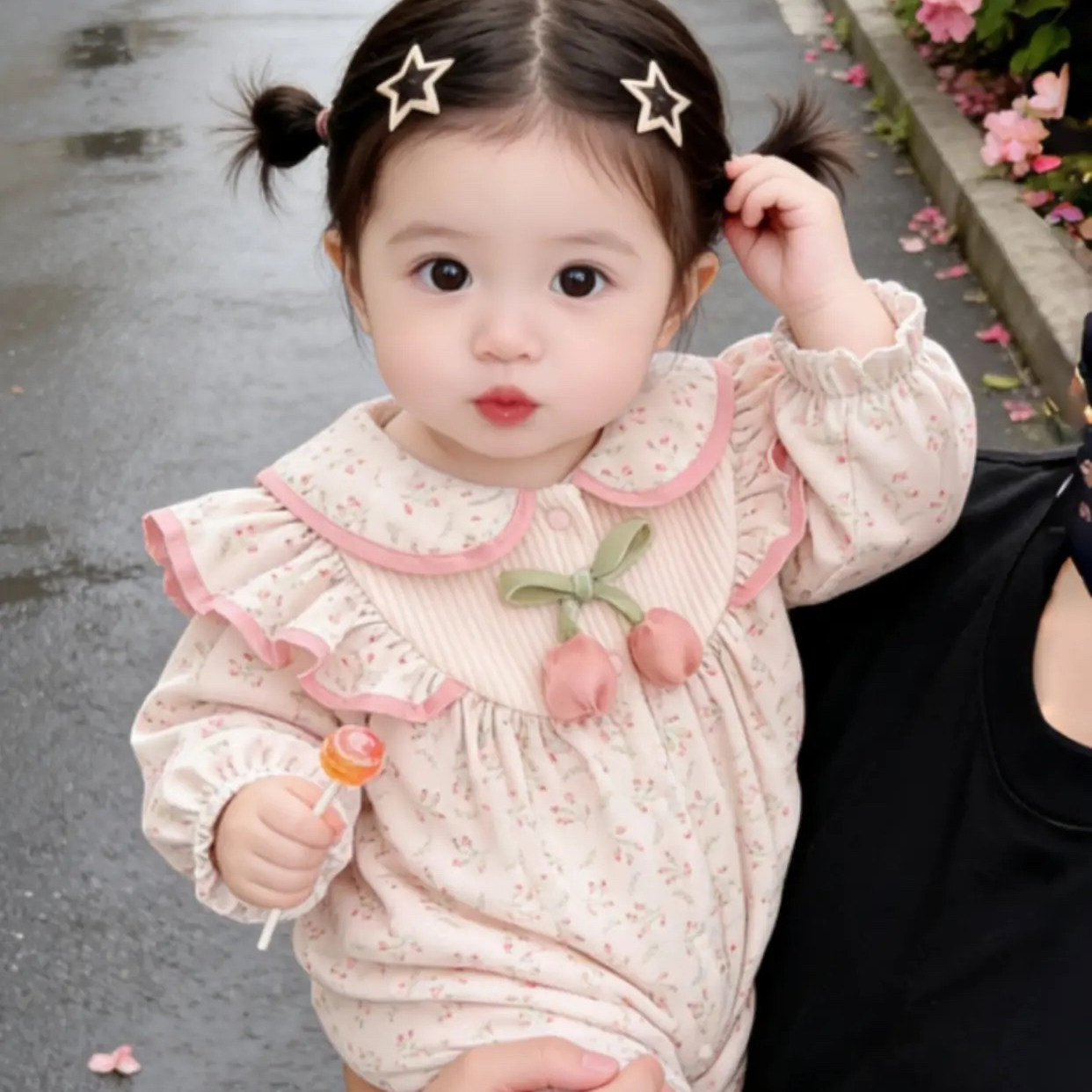 女宝宝连体衣服女孩婴儿童春装夏季春秋外出服0一3个月6七1岁半十