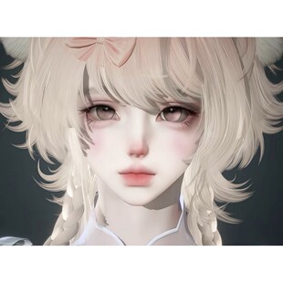 发2 虎兔兔 虎虎 凌叶 鱼饼 喜不喜欢萌妹 逆水寒手游捏脸女通用