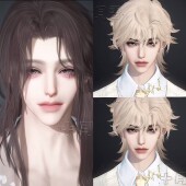 十月雪 男美人 溟渊 发3 焚叙 逆水寒手游捏脸男通用