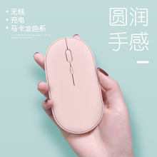 蓝牙无线鼠标女生可爱可充电式静音适用小米苹果华为联想笔记本