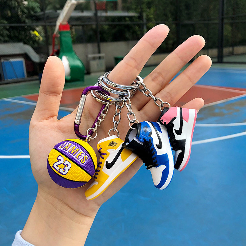 aj鞋模钥匙扣nba篮球背包全明星
