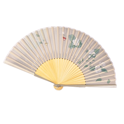 世福堂手工绢布竹女式折扇