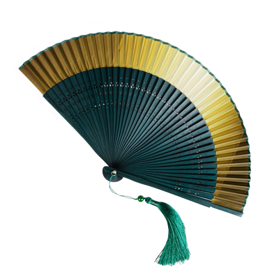 渐变色舞蹈古装扇子日式和风手工