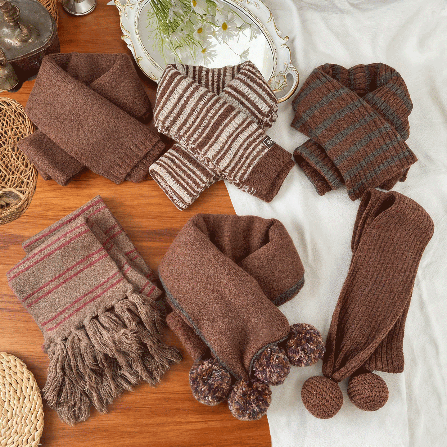 秋冬季2025新款儿童格纹针织围巾宝宝围脖小女孩加厚女童护颈脖套,童装/婴儿装/亲子装,围巾,淘宝优惠券,粉丝福利购,淘宝优惠卷