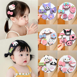 儿童碎发贴刘海贴发夹婴儿前额碎发整理魔术贴发饰女宝宝胎毛贴发