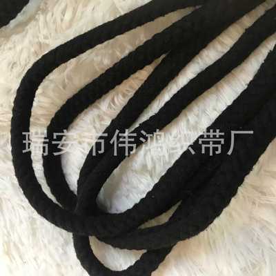 新款直销直供现货1cm黑色麻绳八股粗棉绳10mm捆扎绳箱包绳8
