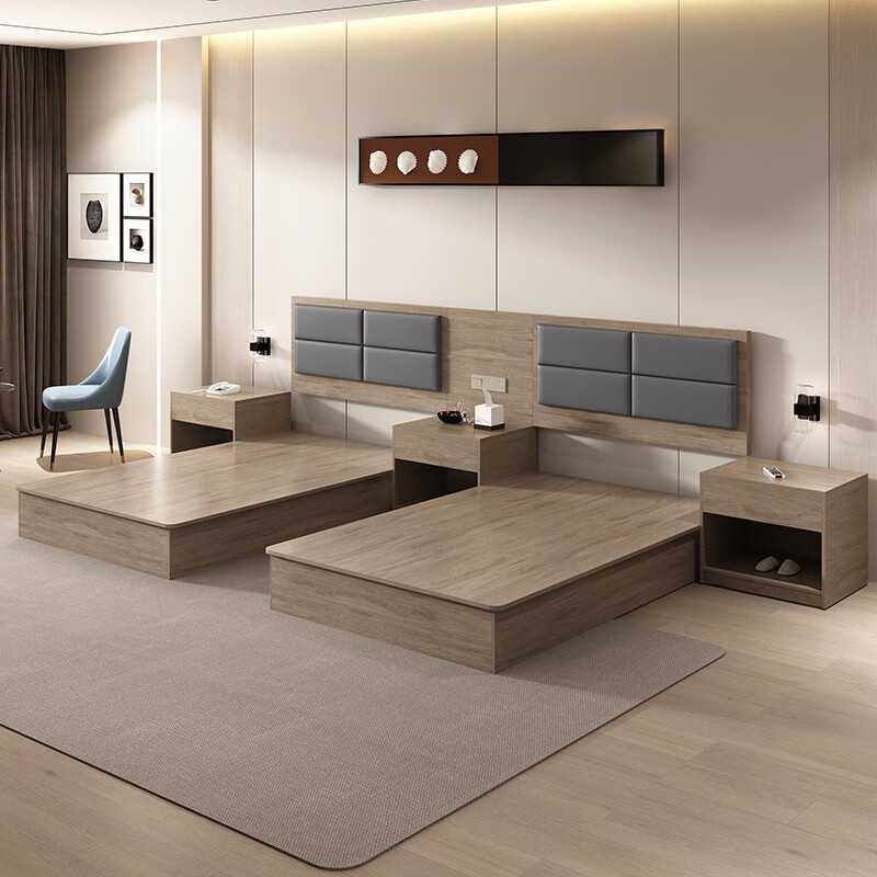 新款直销宾馆床酒店家具厂标间单间全套公寓民宿出租房专用床旅馆,商业/办公家具,酒店单间/标间/成套家具,淘宝优惠券,粉丝福利购,淘宝优惠卷