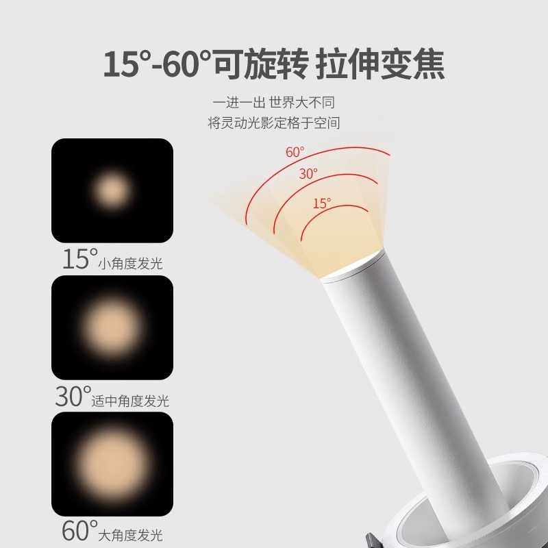 新款直销射灯嵌入式长条拉伸象鼻灯服装店家用客厅玄关可调伸缩co,家装灯饰光源,明装射灯,淘宝优惠券,粉丝福利购,淘宝优惠卷