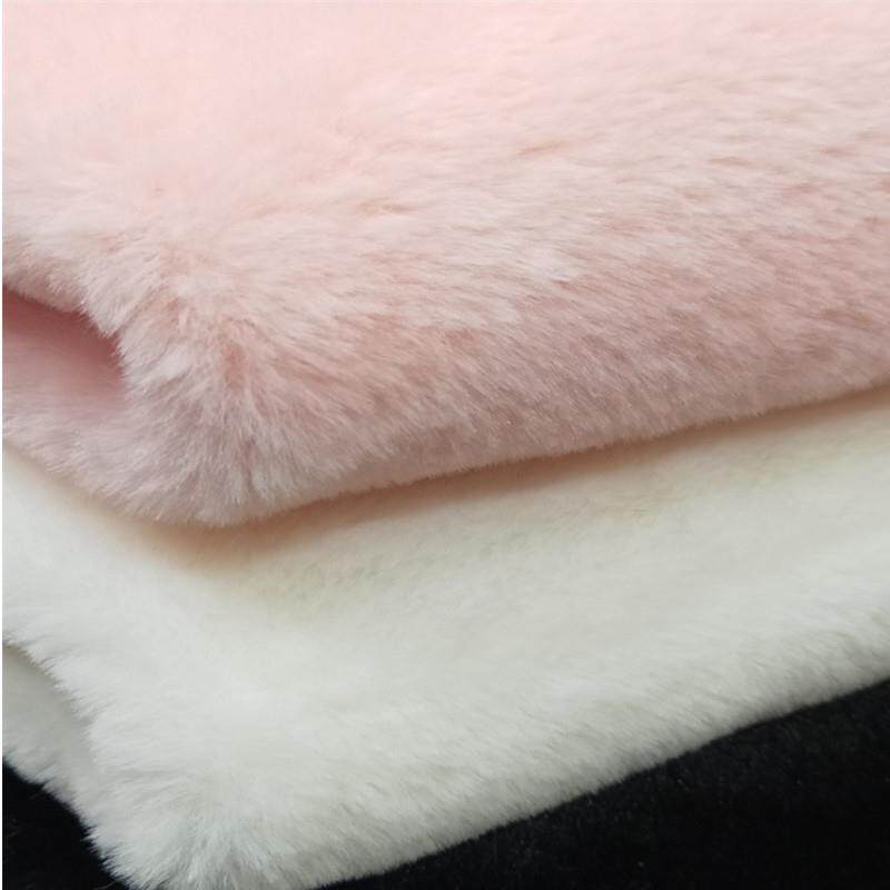 新款直销现货650克仿兔毛面料 仿獭兔毛 仿兔貂绒长毛绒 围巾绒布