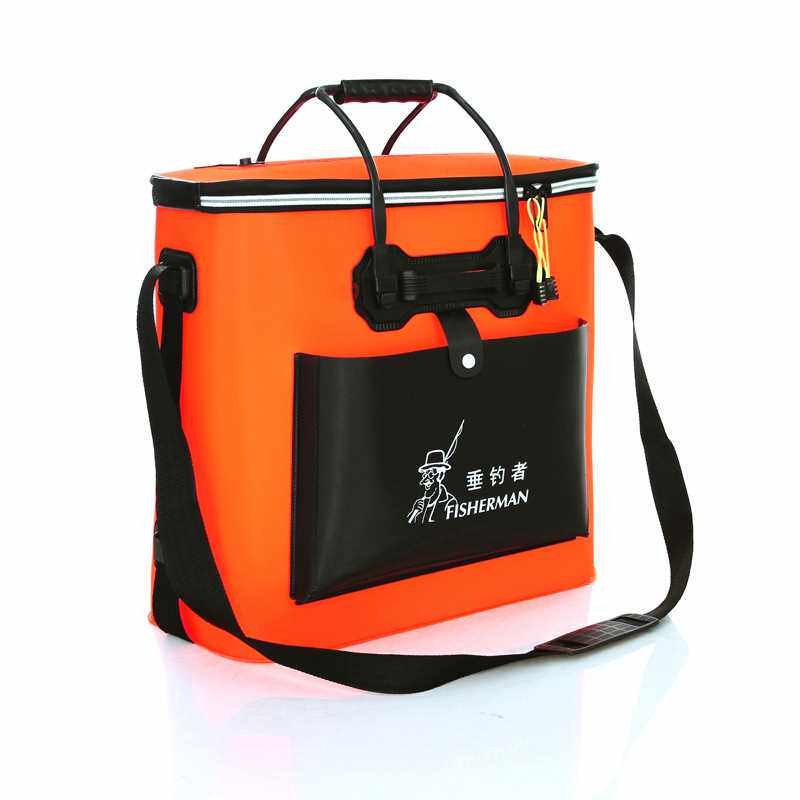 新款直销折叠EVA双层防水鱼护包鱼护桶鱼箱活鱼桶钓鱼桶装鱼桶防