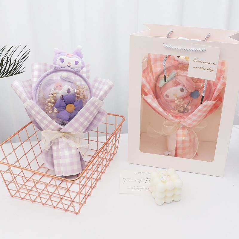 新款直销儿童节礼物毛绒玩偶花束 亚克力球透明开窗手提三八节礼,家居饰品,餐桌花艺,淘宝优惠券,粉丝福利购,淘宝优惠卷