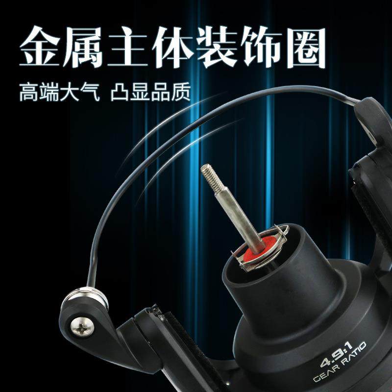 新款直销渔具大物全金属远投纺车轮双刹车海钓路亚海竿锚鱼