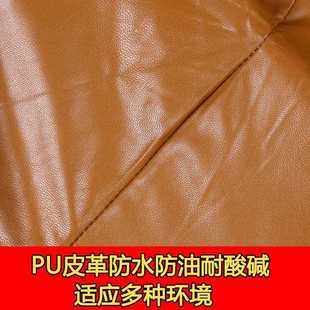 新款 围裙耐酸碱厨房水产 直销成人防水防油皮革罩衣男加长加厚长袖