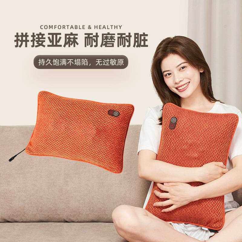 新款直销智能按摩枕家用办公椅沙发按摩靠垫腰部背部腹部全身放松