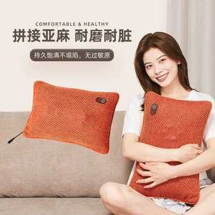 新款 直销智能按摩枕家用办公椅沙发按摩靠垫腰部背部腹部全身放松