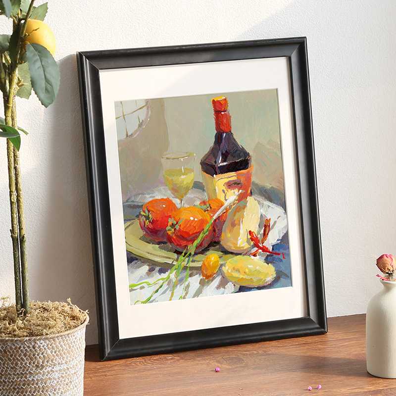 新款直销实木相框挂墙20寸16寸24装裱画框素描海报4开8KA3A4简约