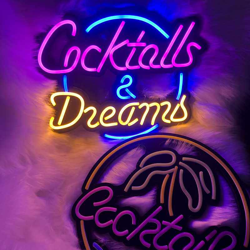 新款直销LED霓虹灯室内装饰灯英文字母艺术墙悬挂造型灯ins气氛灯