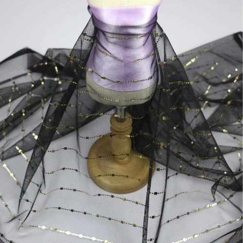 新款直销软网纱布料贴片七彩镭射亮片布珠片布连衣裙演出舞蹈服装