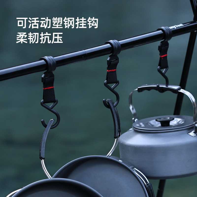 新款直销SunnyFeel山扉户外露营折叠置物架铝合金炊具挂架野餐三