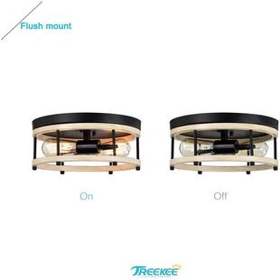 吸顶灯圆形实木北欧简约房间ebay跨境餐厅 美式 新款 直销亚马逊新款