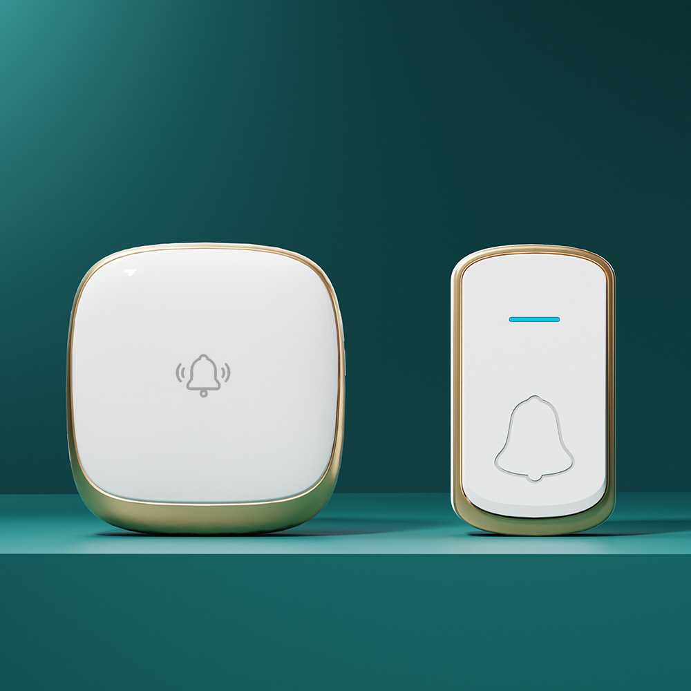 新款直销博颖B209无线家用门铃交流数码一拖一呼叫器防水音乐闪光