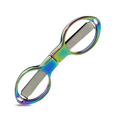 新款直销不锈钢折叠剪刀塑柄/合金拉伸剪旅行便携钓鱼专用8/八字