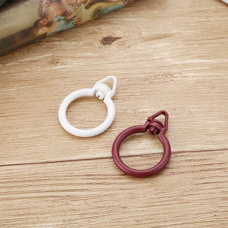 新款直销电动罗马杆窗帘环 窗帘配件晾衣架万向挂环 28mm罗马杆专